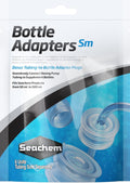 Seachem Bottle Adaptor Small 24mm front view showing the pack of six pieces.