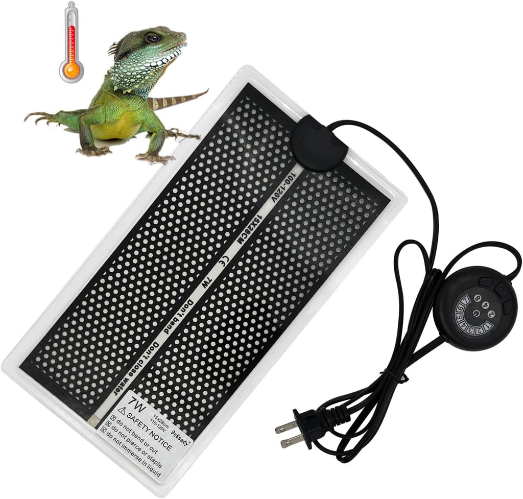Detailed shot of the durable flame retardant material on the reptile heat mat