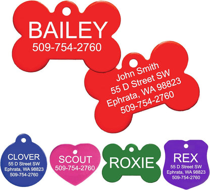 GoTags Dog Tags, Personalized Engraved Dog and Cat ID Tags for Pets, Custom Engraved on Both Sides, Various Shapes Including Bone, Round, Heart, Bow Tie, Star, and Badge (Large - Pack of 1) - Image 12