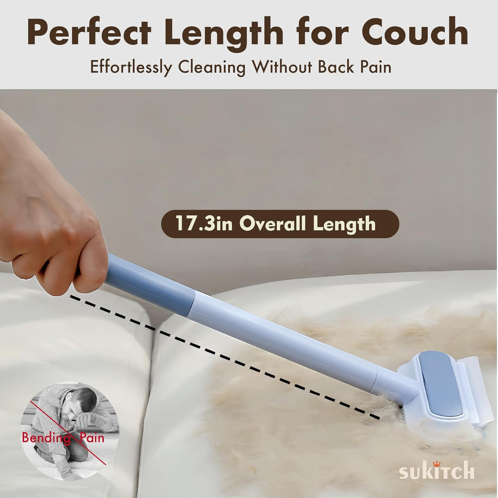 Ergonomic handle of Sukitch pet hair remover