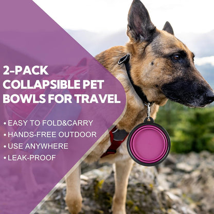 Hoscape durable TPE small pet bowl side angle showing adjustable levels
