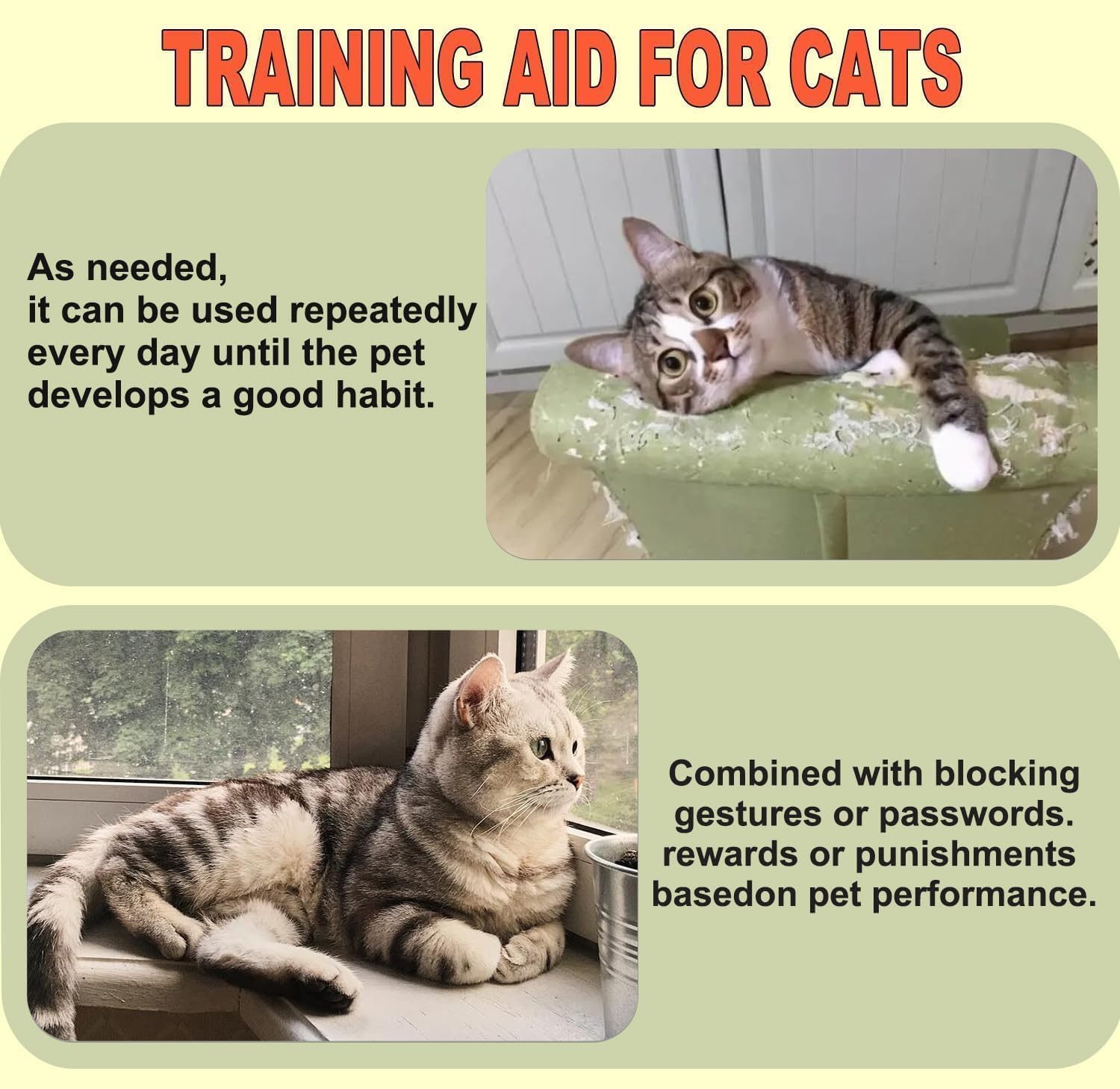 Cat deterrent spray for indoor and outdoor surfaces.