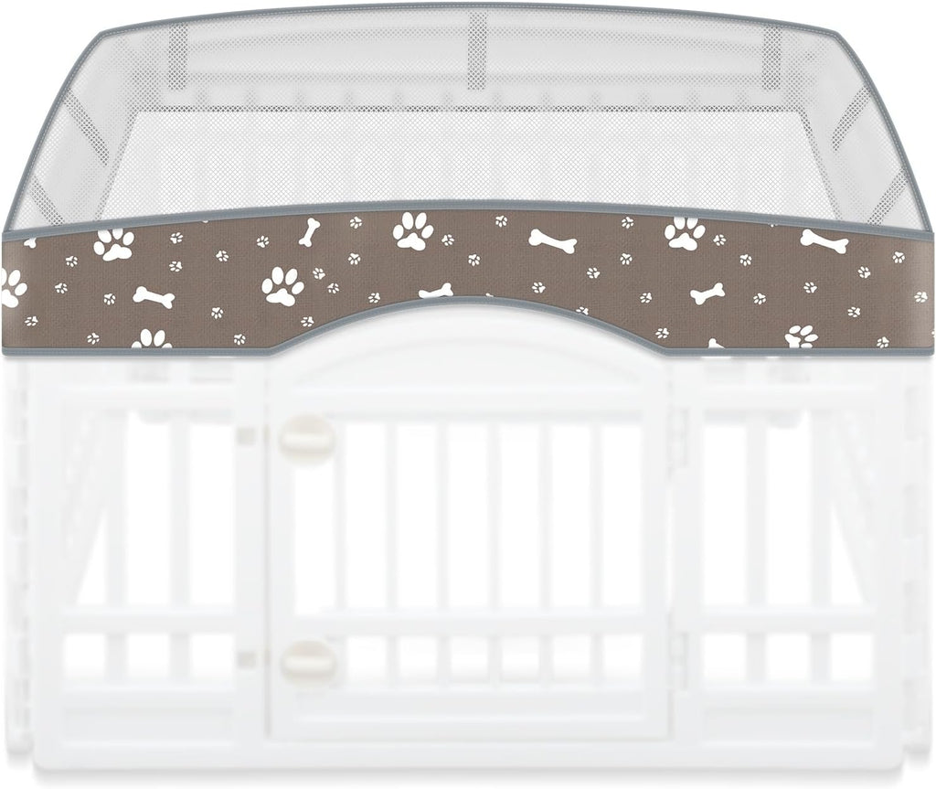 SilTriangle indoor pet training pen mesh lid accessory styling