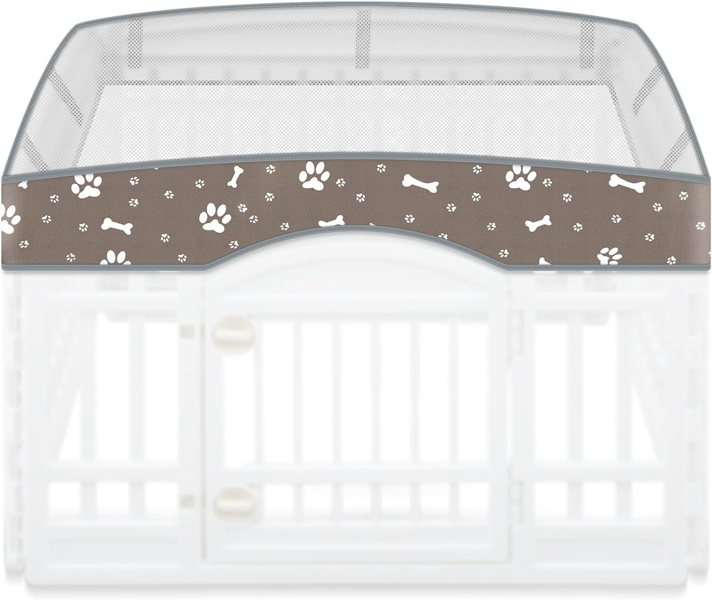 SilTriangle indoor pet training pen mesh lid accessory styling