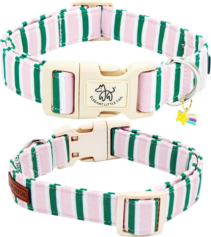 Close up of Elegant Little Tail dog collar quick release buckle