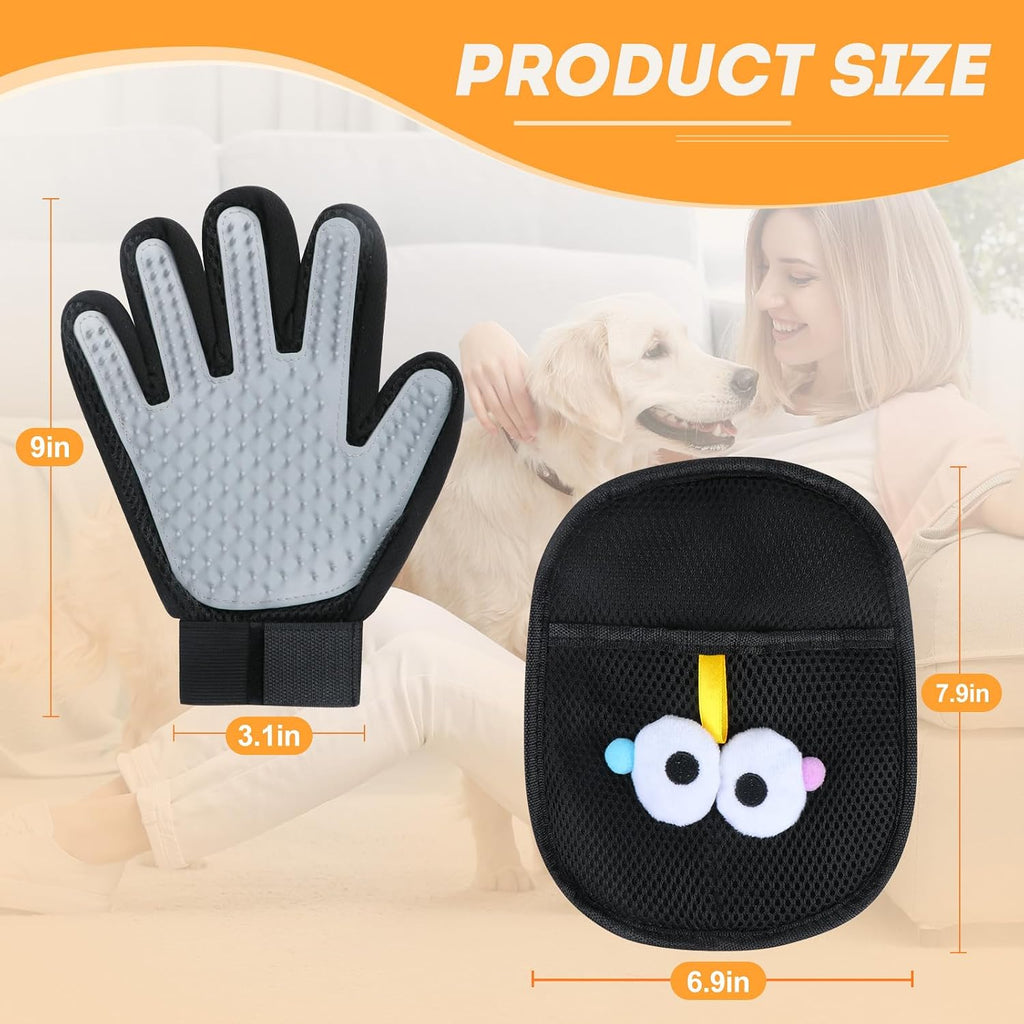 Zqjkle reusable grooming mitt for loose fur removal