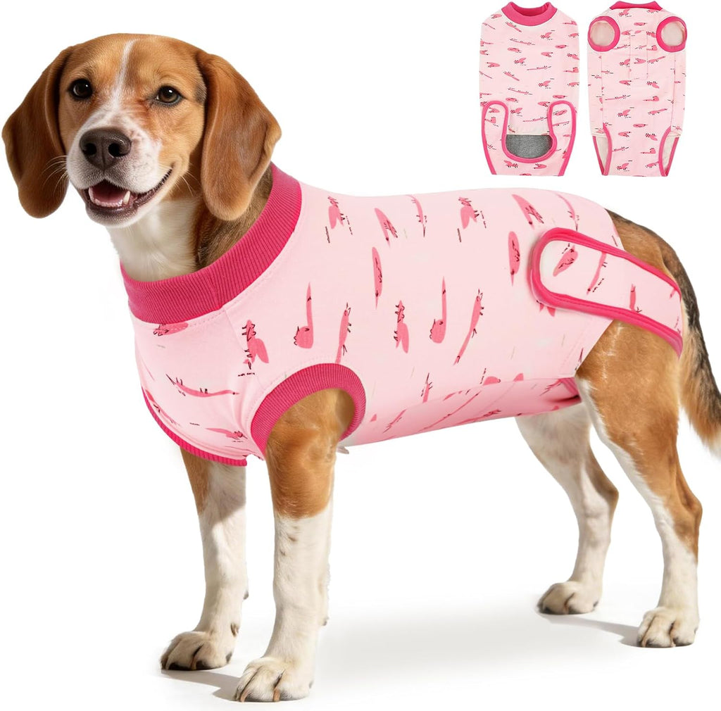 IDOMIK Dog Recovery Suit - Female Spay & Male Neuter Onesie, Adjustable Anti-Licking, Breathable & Comfortable, S Size, Blue Stripe - Image 15