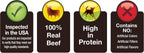 8 Ounce bag of Cadet beef treats for canine dental health
