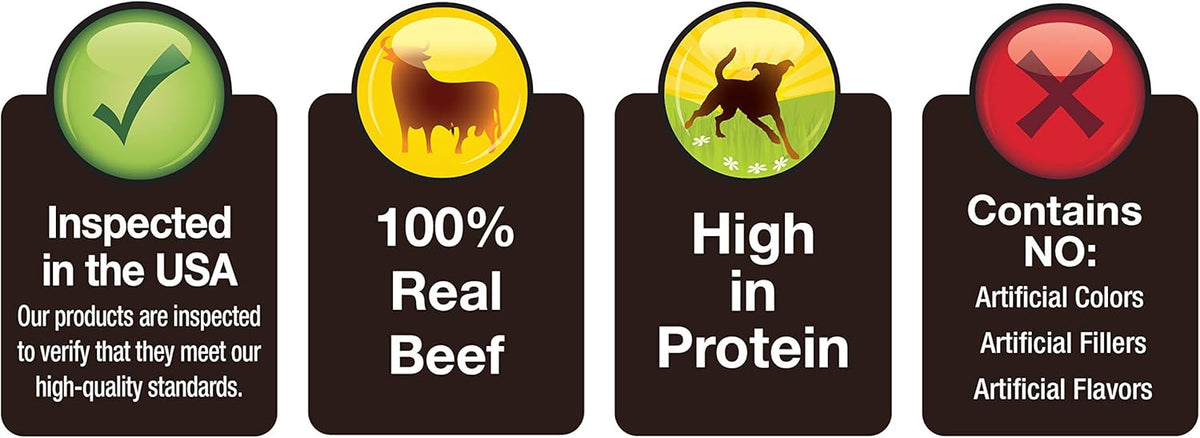 8 Ounce bag of Cadet beef treats for canine dental health
