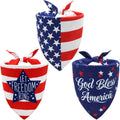 Agroon American flag dog bandana 3 pack extra large front view