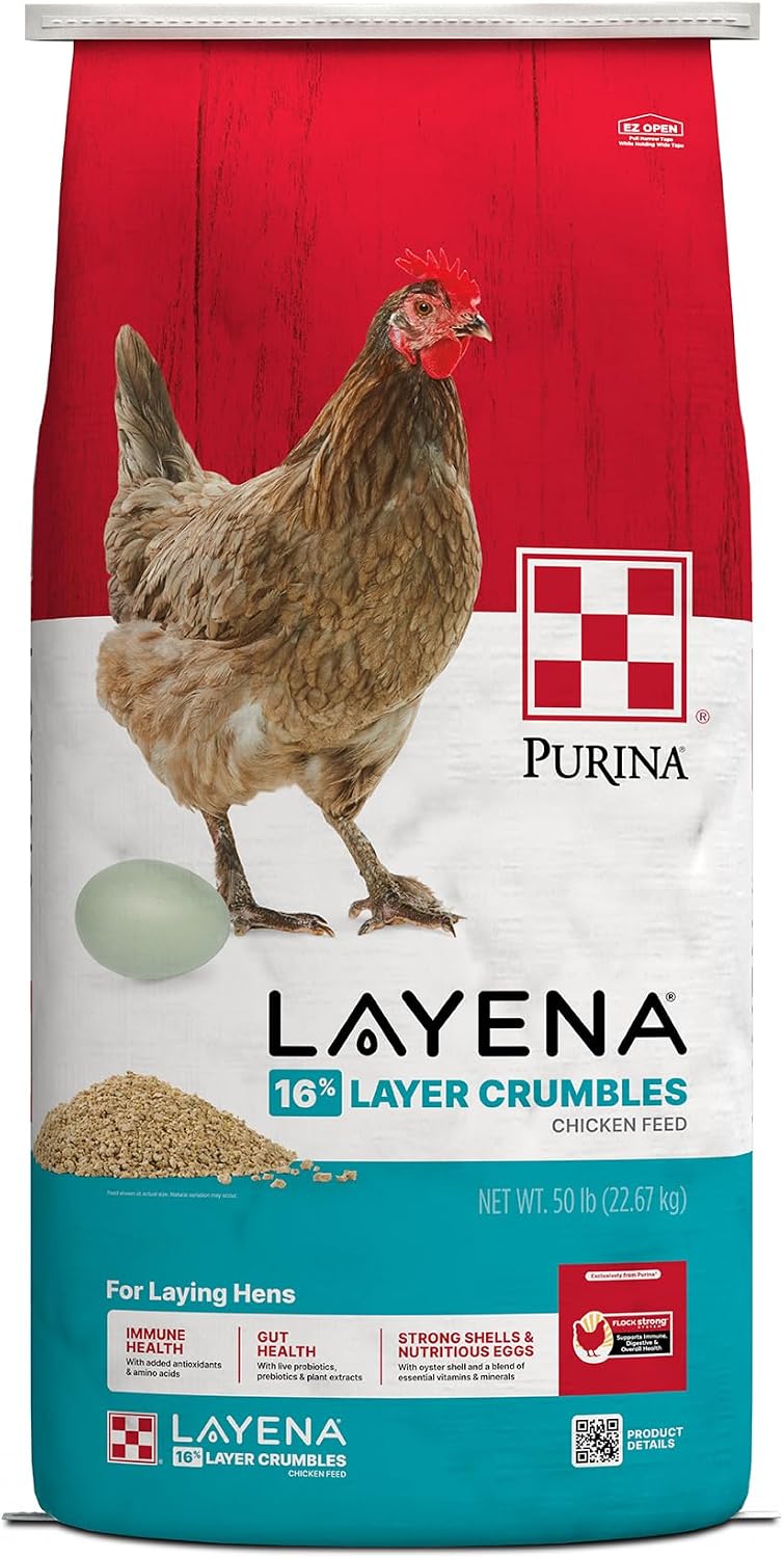 Purina Layena | Nutritionally Complete Layer Hen Feed Crumbles - Chicken Feed | 25 Pound (25 lb) Bag - Image 8