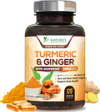 Turmeric Curcumin Supplement - 95% Curcuminoids with Organic Turmeric & Ginger, BioPerine Black Pepper Extract for Best Absorption, Natural Vegan Joint Support, Non-GMO, Bottled in USA - 240 Capsules - Image 10