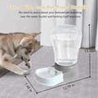 STALTWO spill proof dog water bowl close up of base