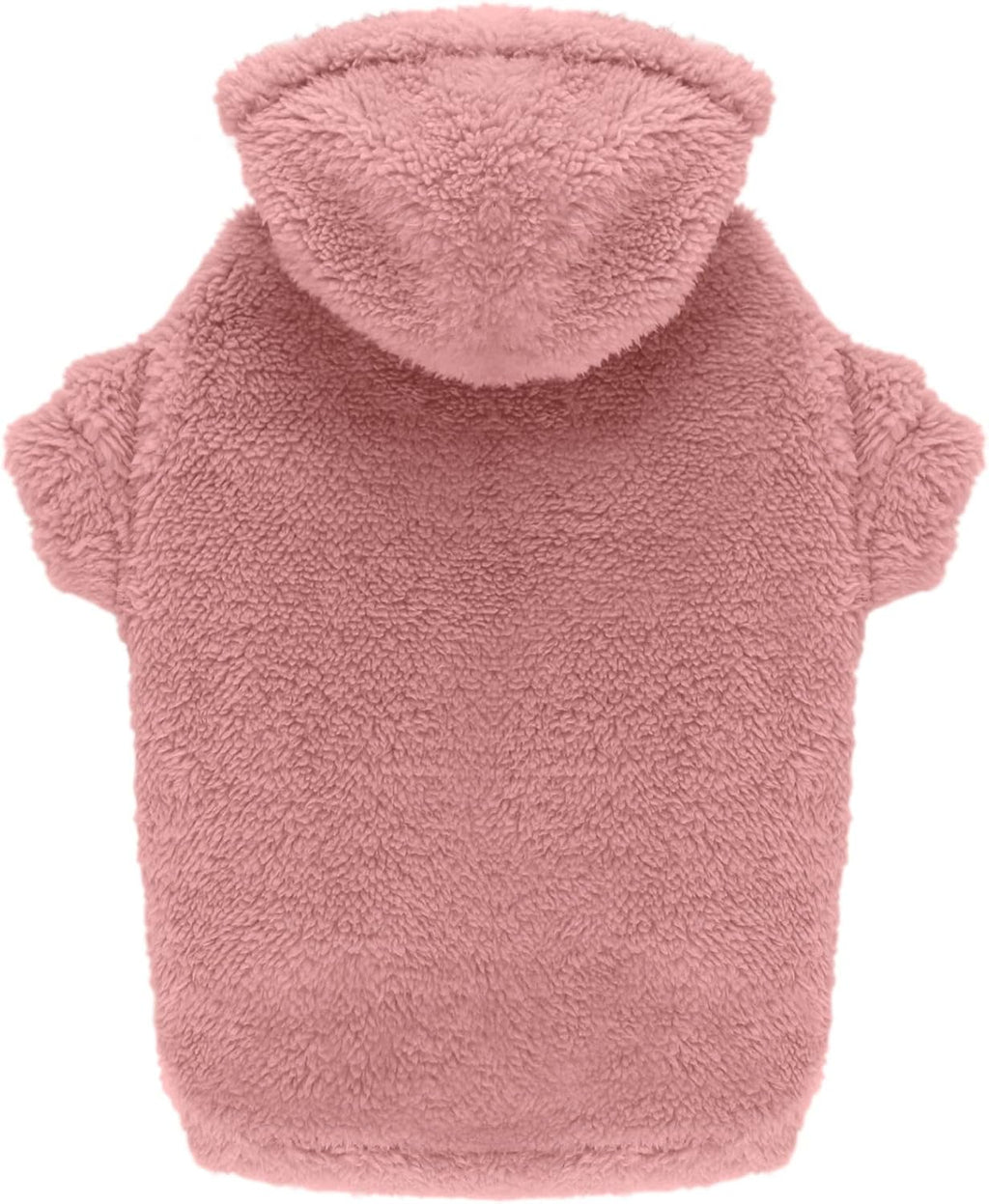 Stpiatue fuzzy dog sweater front view on large dog