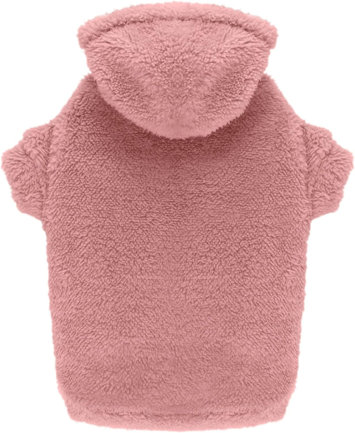 Stpiatue fuzzy dog sweater front view on large dog