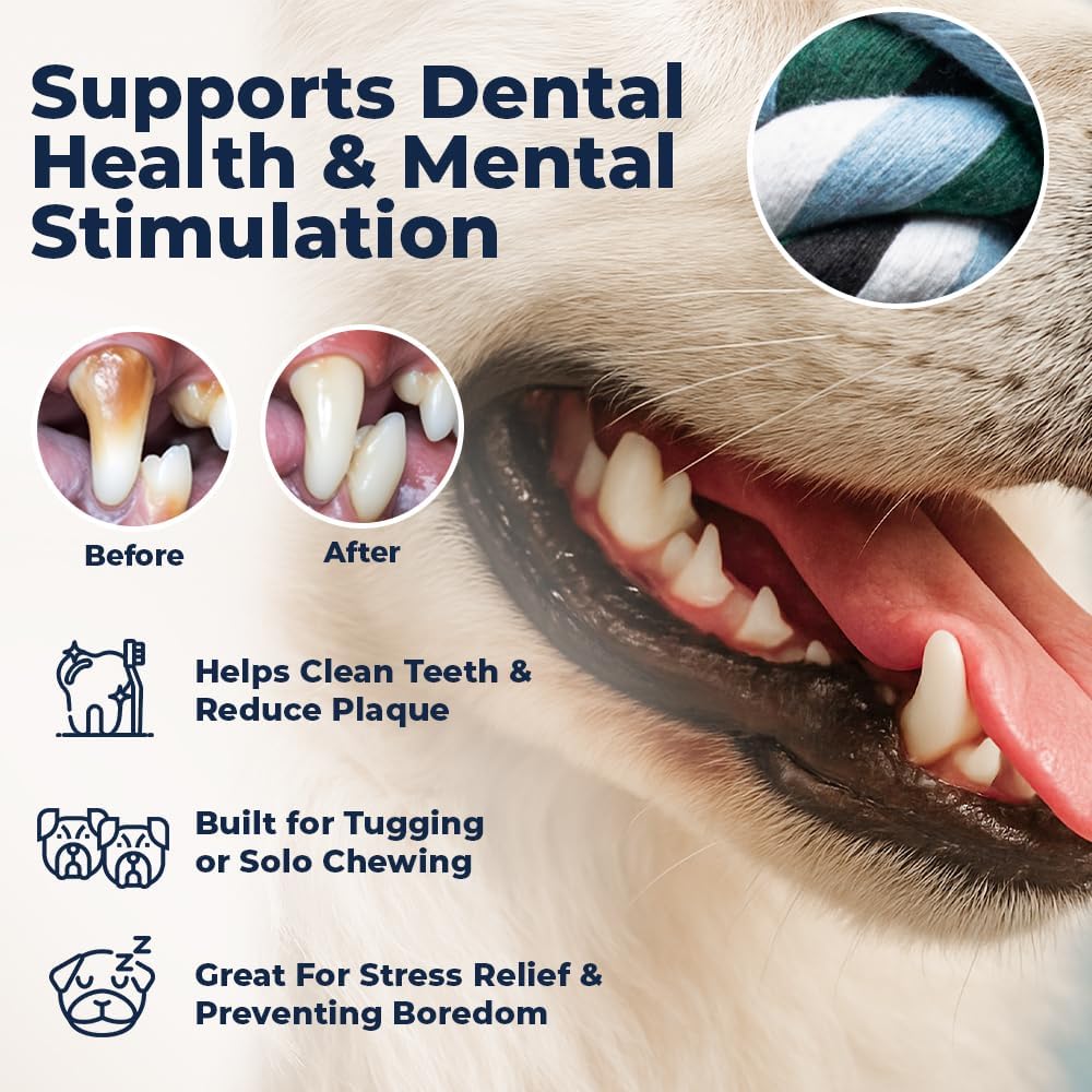 Pacific Pups Products dog rope toy packaging highlighting support for non profit animal rescue