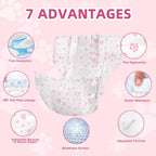 Small pink disposable doggie diapers for female dogs in heat