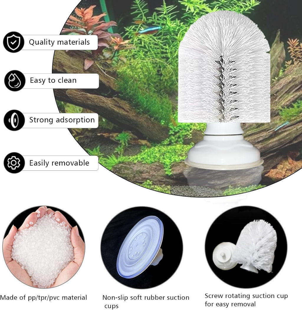 Neacus reptile habitat enrichment self cleaning brush side profile
