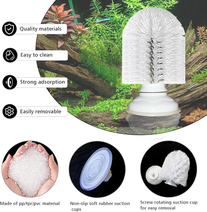 Neacus reptile habitat enrichment self cleaning brush side profile