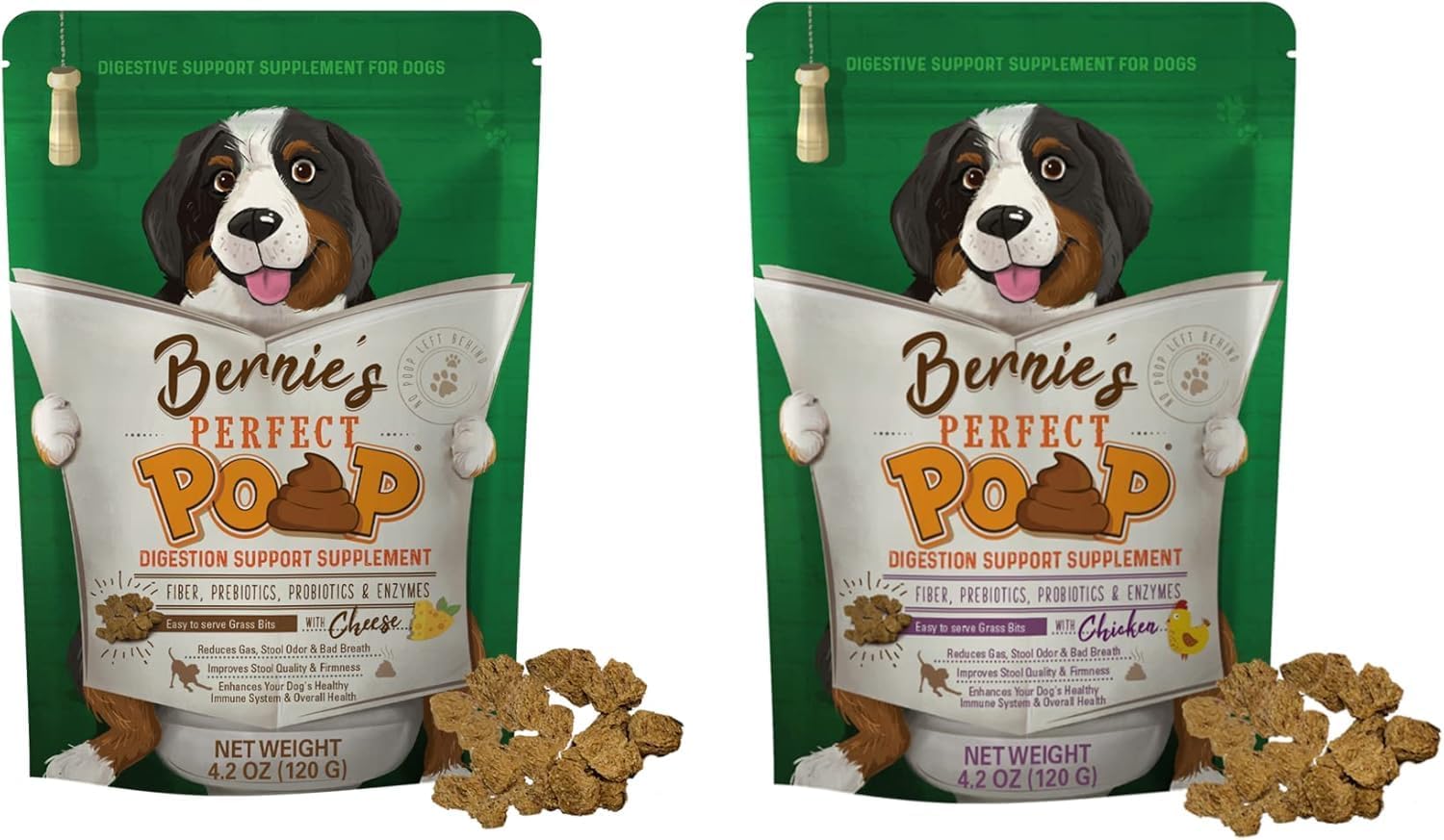 Perfect Poop Digestion & General Health Supplement for Dogs: Fiber, Prebiotics, Probiotics & Enzymes Relieve Digestive Conditions, Optimize Stool, and Improve Health (Cheddar Cheese, 12.8 oz) - Image 12