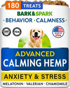 BARK&SPARK Advanced Calming Chews for Dogs - Separation Anxiety Relief for Dogs w/Hemp Oil + Melatonin - Relief During Fireworks, Storms - Aggressive Behavior, Barking, Stress Aid - 90Chews - Image 15