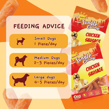 Jungle Calling chicken sausage treats 10.6 ounce bag