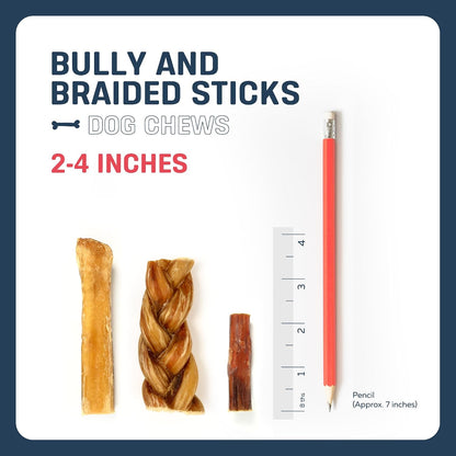 Braided beef bites showing detailed texture for dental health