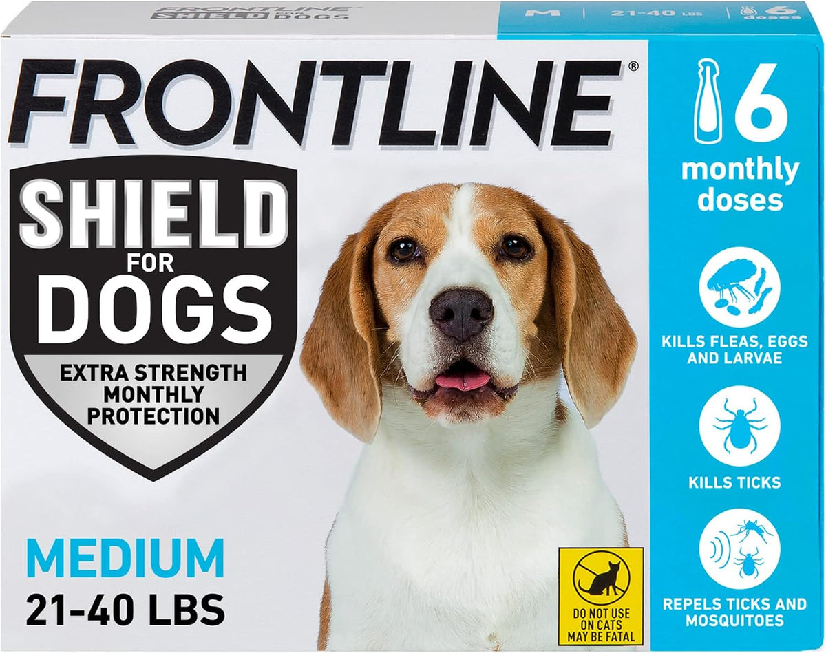 FRONTLINE Shield Flea & Tick Treatment for Medium Dogs 21-40 lbs. Count of 3 - Image 10