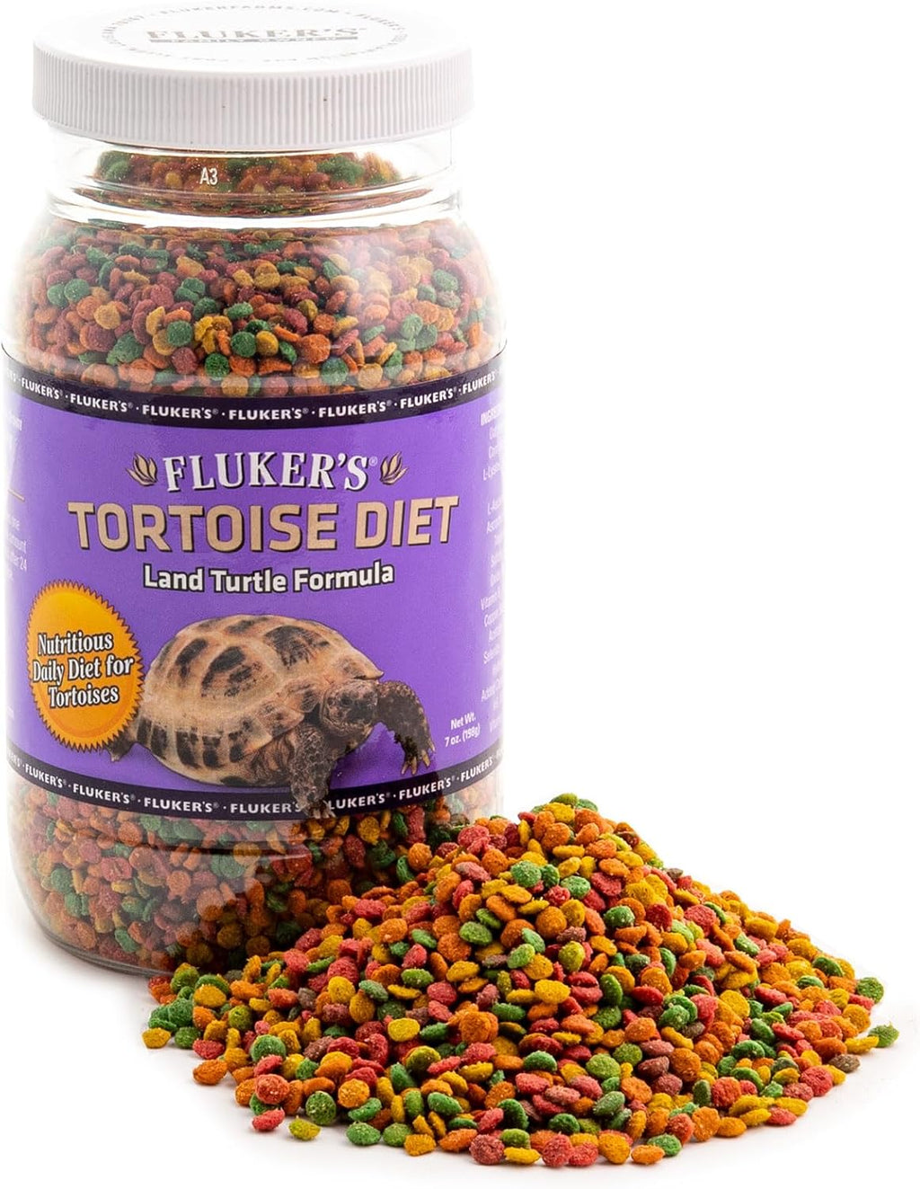 Fluker's 7 ounce tortoise food jar nutritional information