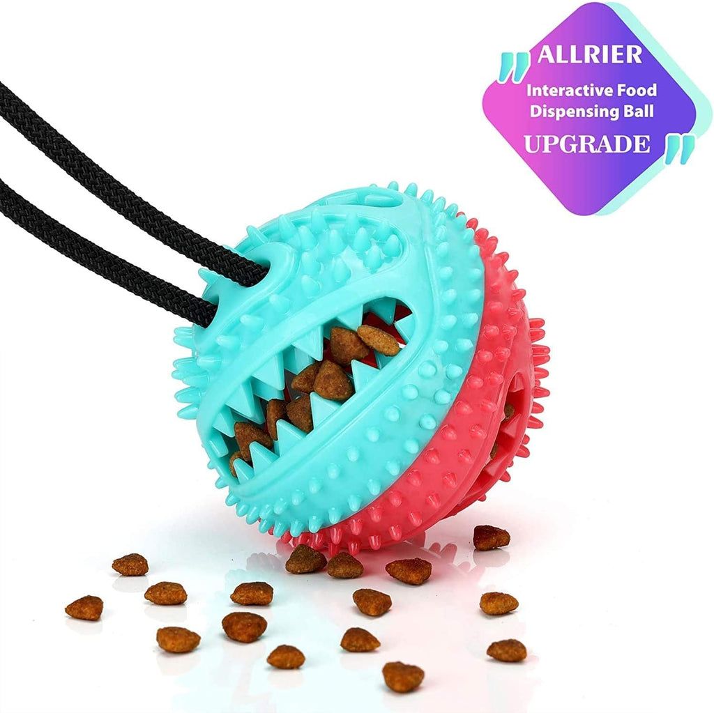 ALLRIER aggressive chewer tug of war dog toy secured firmly on smooth floor tile