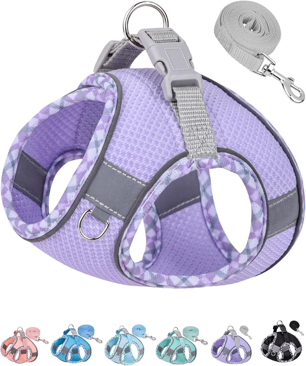 Petank Dog Harness for Small Medium Dogs No Pull, Puppy Harness and Leash Set, Step in Dog Harness for Walking, Running, Training, Small Dog Vest (Pink, XXS) - Image 15
