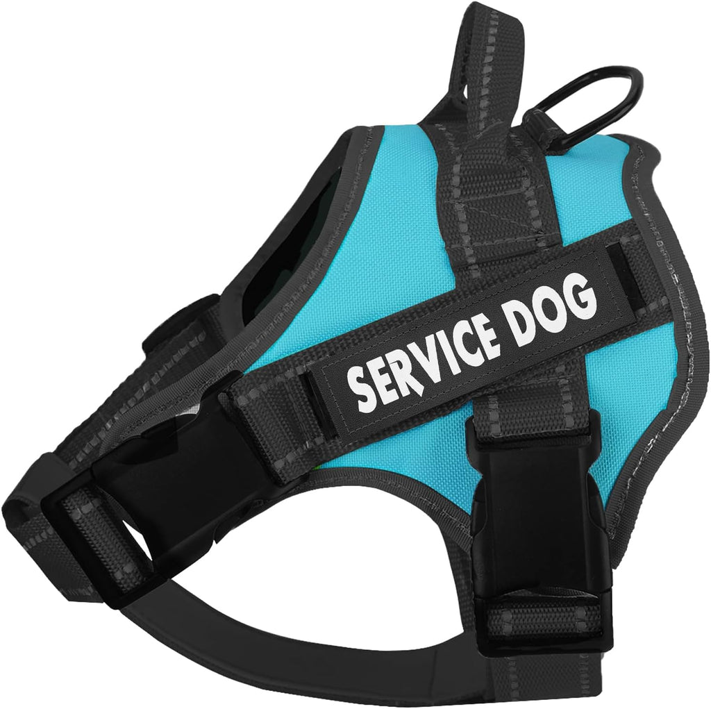 voopet Service Dog Harness, Emotional Support Pet Vest Harness, Reflective Breathable & Adjustable No Pull ESA Harness for Small Medium Large Dogs (with 4 PCS Removeable Tags),XX Small (Pack of 1) - Image 13