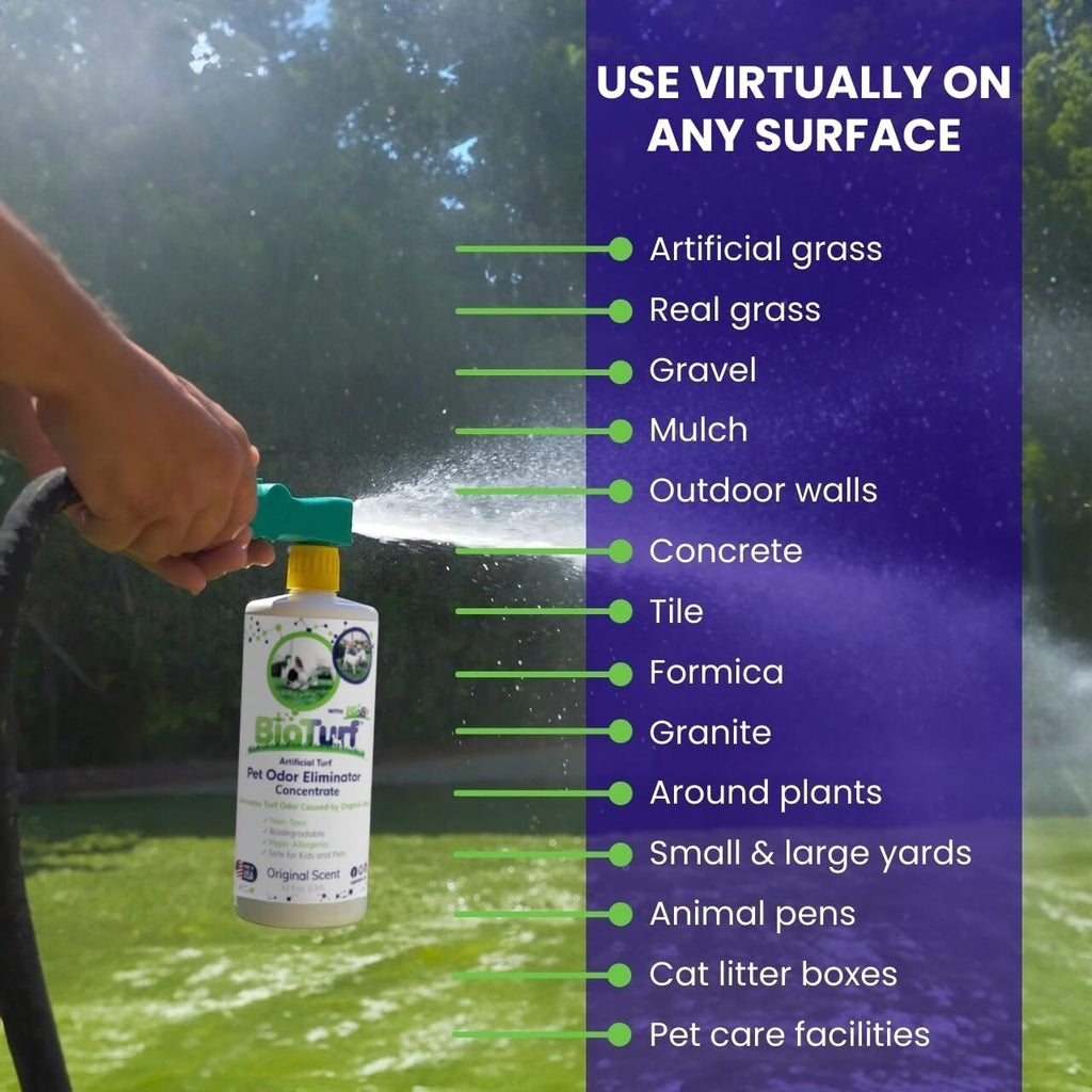 BioTurf premium USA imported pet urine odor neutralizer bottle