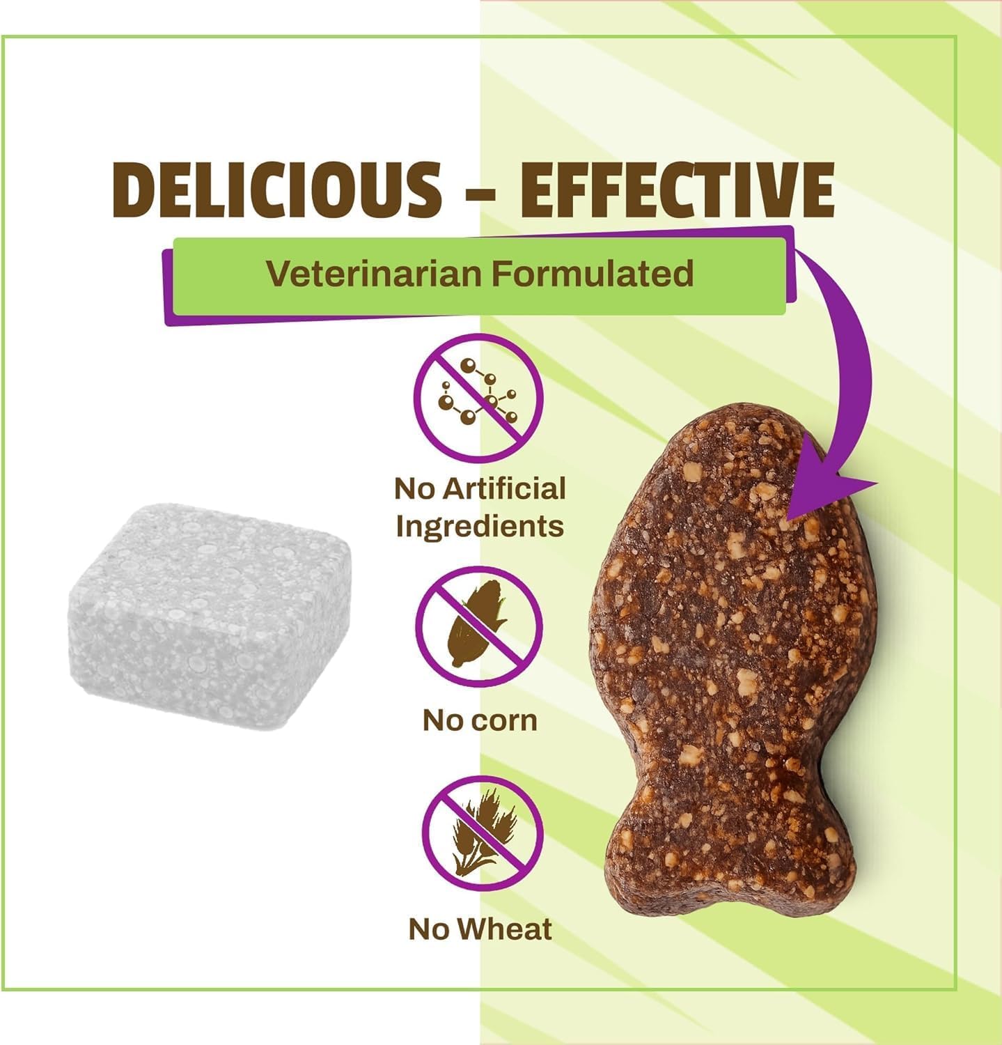 Natural cat calming treats featuring L-Theanine and Colostrum Calming Complex