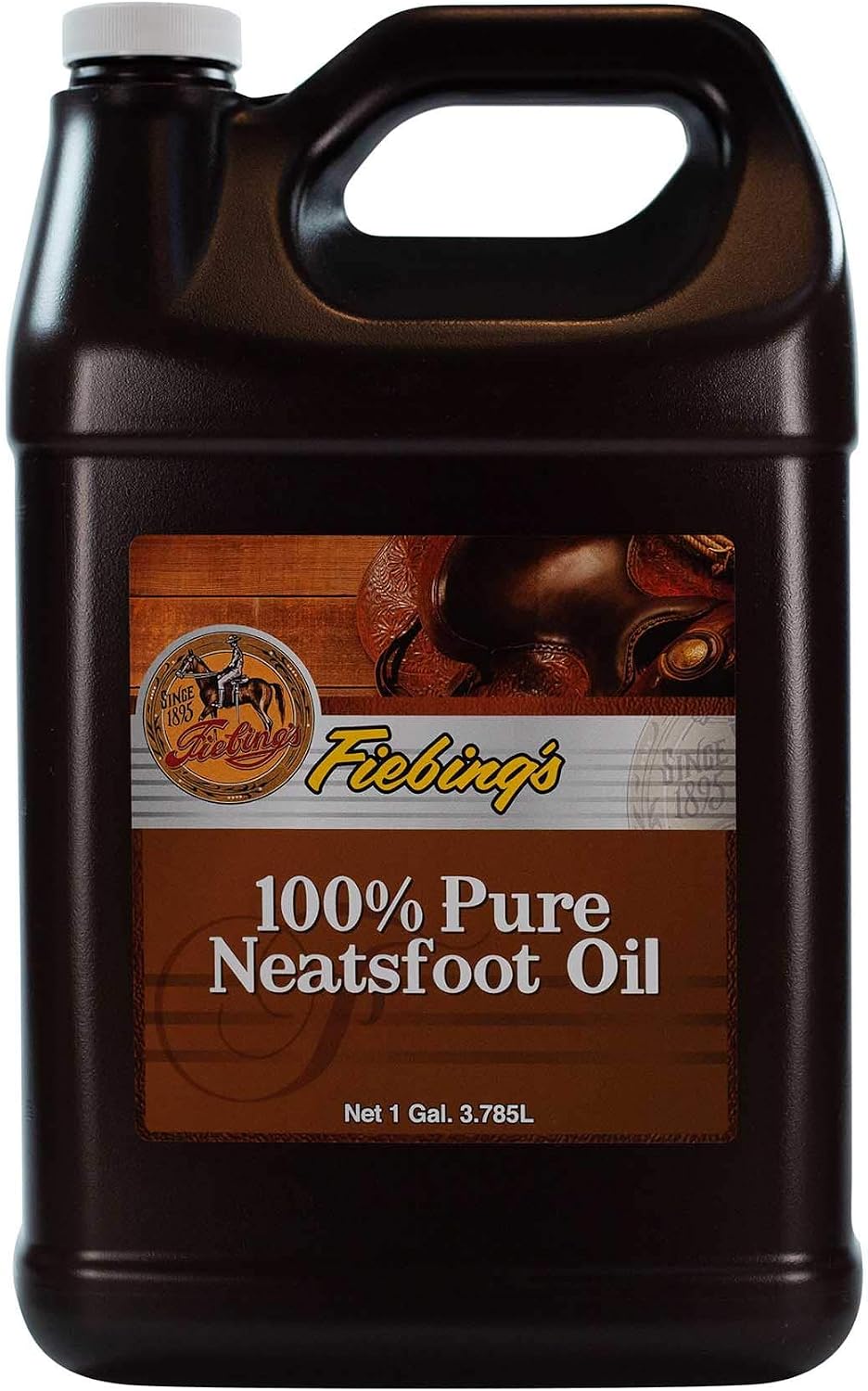 Fiebing's pure neatsfoot oil leather conditioner front view bottle