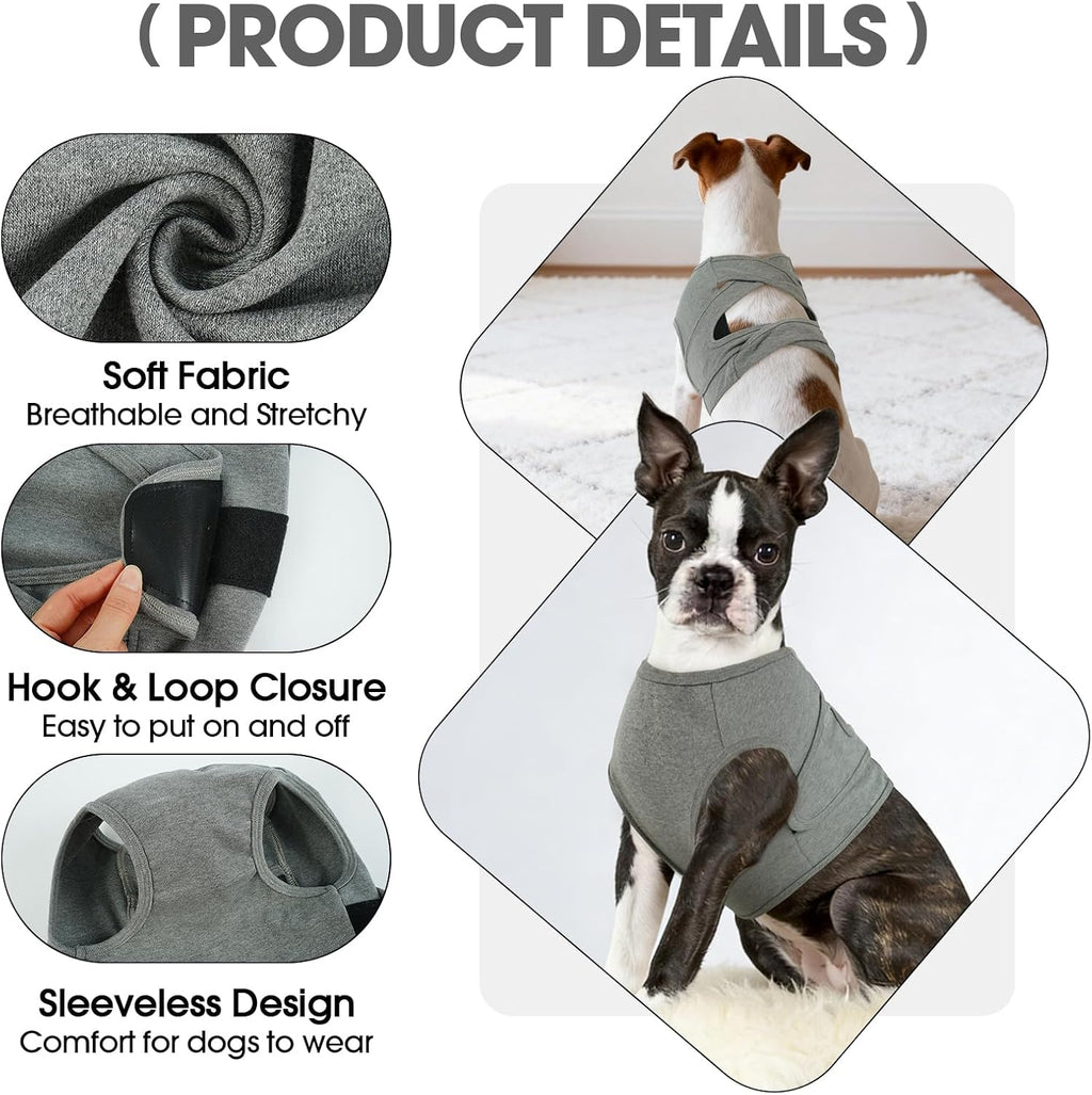 Brkurleg pet surgery recovery vest back closure detail