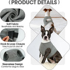 Brkurleg pet surgery recovery vest back closure detail