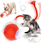 Maxtooa interactive smart cat toy ball front view red