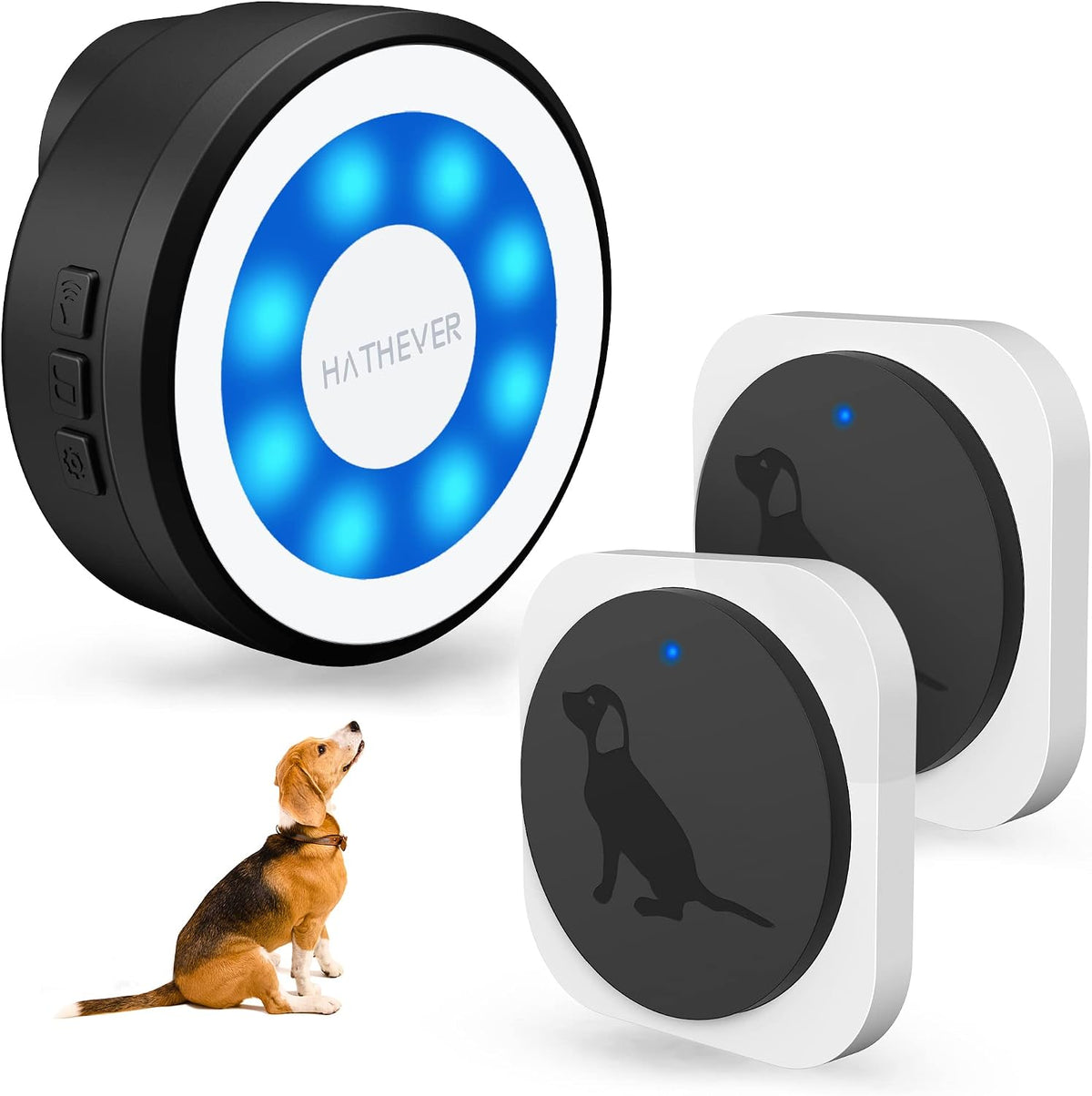 Hathever wireless dog doorbell transmitter front view