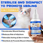 Lick safe non stinging pet topical spray bottle packaging