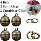 Chyobo copper pet tracking accessory set including four bells and carabiners