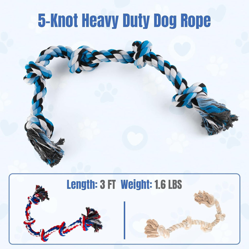 Washable premium imported large breed dog rope toy from the USA.