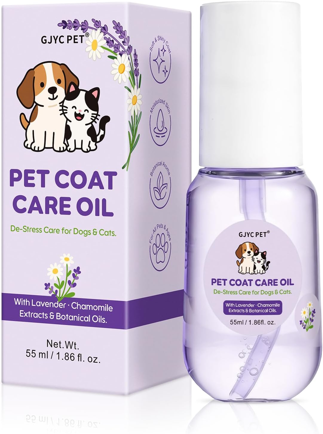 Pet Coat Care Oil, Coconut & Jojoba Infusion | Nourishing Serum to Reduce Stubborn Knots, UV Heat Shield; Anti-Static Lipid Repair for Dry Damaged Fur, Lick-Safe Treatment Dogs Cats, 1.69 fl. oz - Image 10