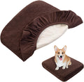 Nanbowang waterproof dog bed cover front view quilted pet pillow protector