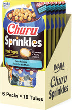 INABA Churu Sprinkles for Cat, Soft & Chewy Churu Filled, Baked Chicken Cat Treat Meal Topper with Vitamin E and Green Tea Extract, 1.05 oz. per Pack, 18 Packs Total, Tuna and Salmon Recipe - Image 9
