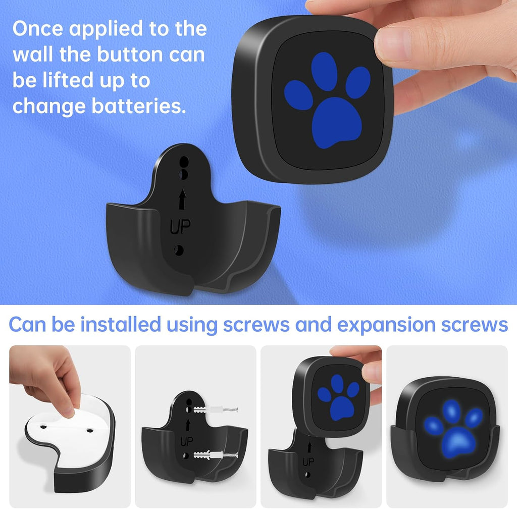 Whimsii dog doorbell receiver plugged into a wall outlet