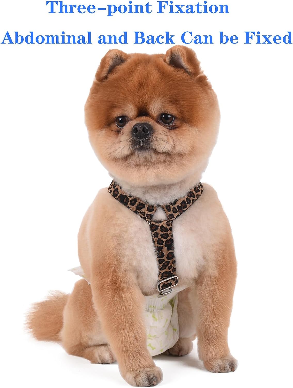 Escape proof dog harness suspenders for male belly wraps and female pet diapers
