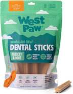 Packaging back label showing ingredients for West Paw Dental Sticks