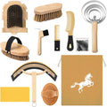 Abbylike 12 piece horse grooming kit with storage tote bag