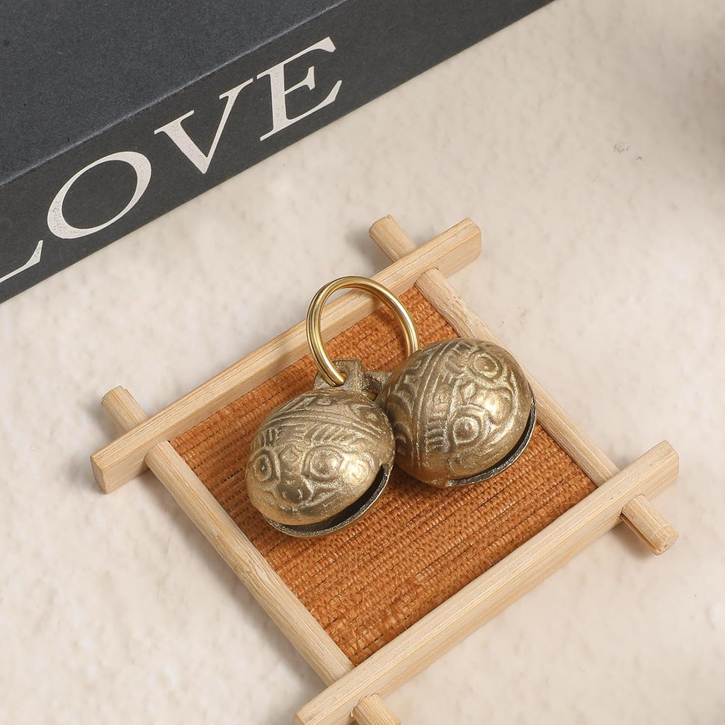 Vintage style brass bells for medium and large dogs